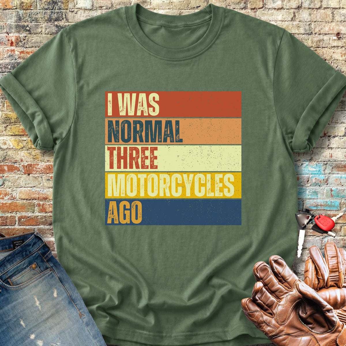 Normal (Block) Classic T-Shirt - Military Green