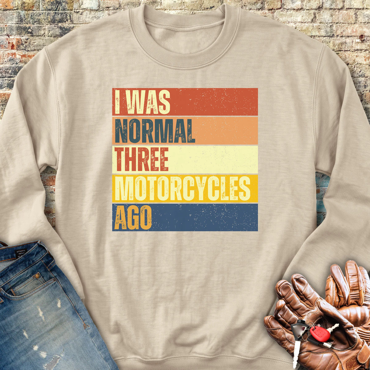 Normal (Block) Sweatshirt - Sand