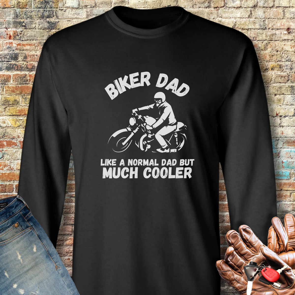 Normal Dad Long Sleeve T-Shirt - Black