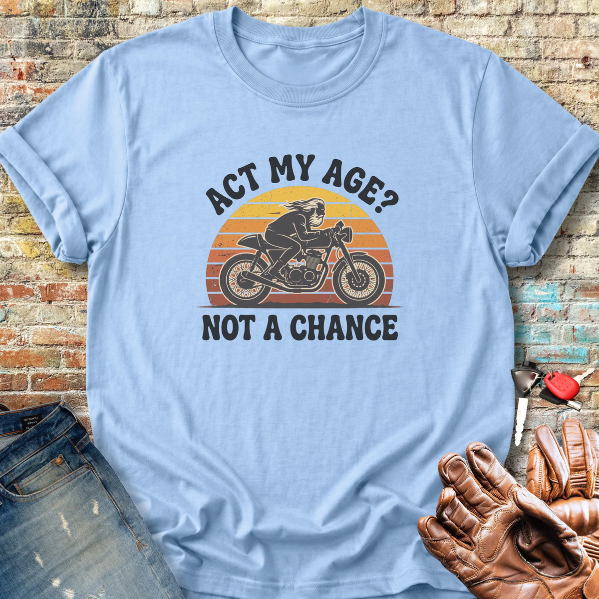 Not A Chance Classic T-Shirt - Light Blue