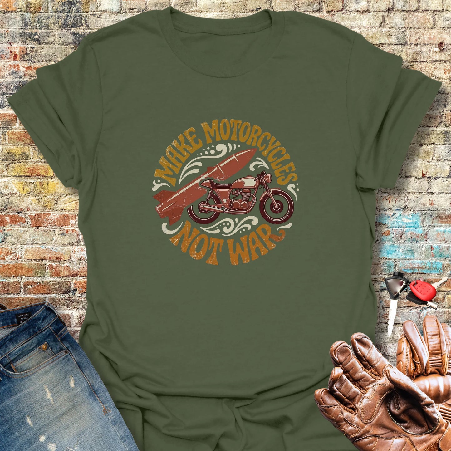 Not War T-Shirt - Military Green