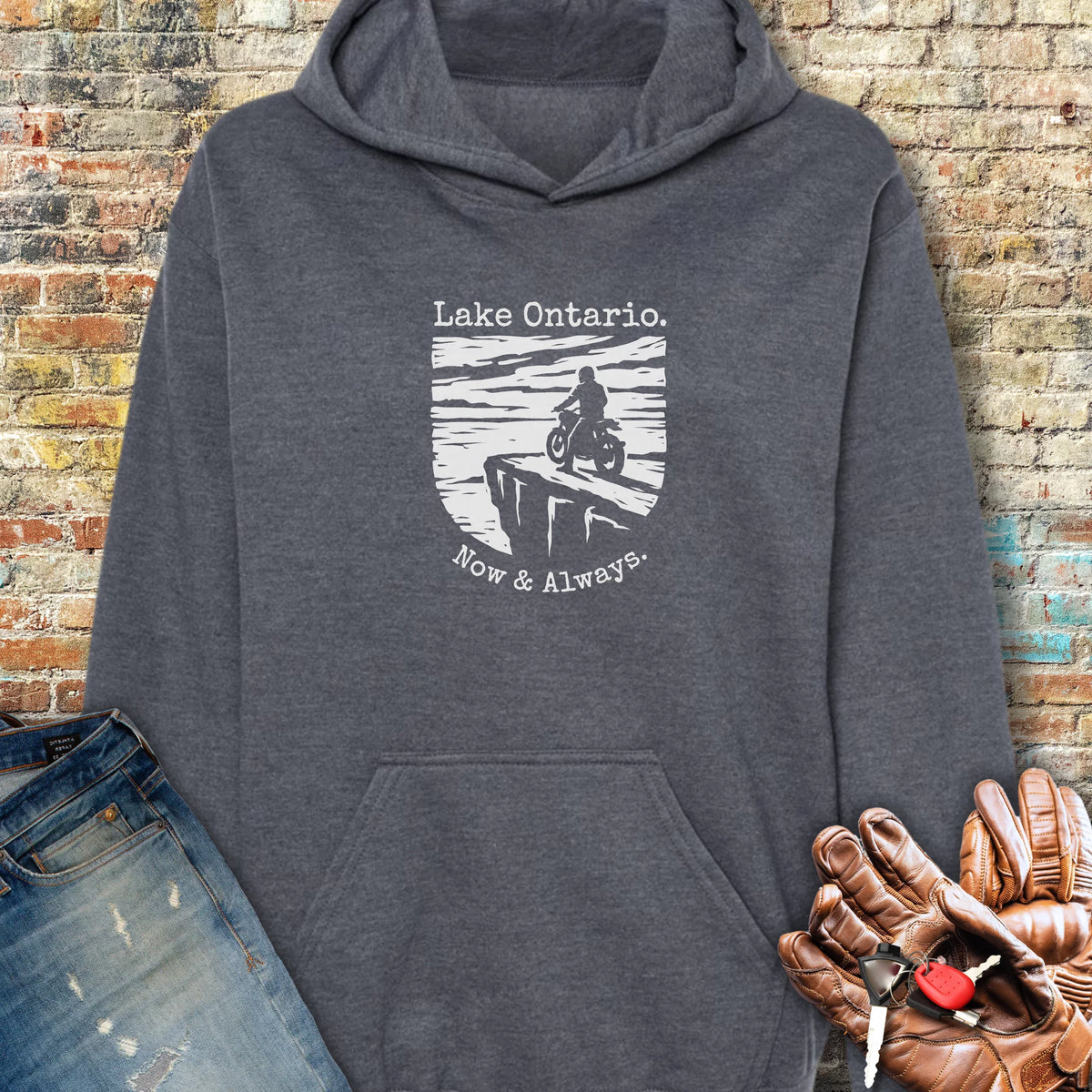 Now & Always Hoodie - Dark Heather