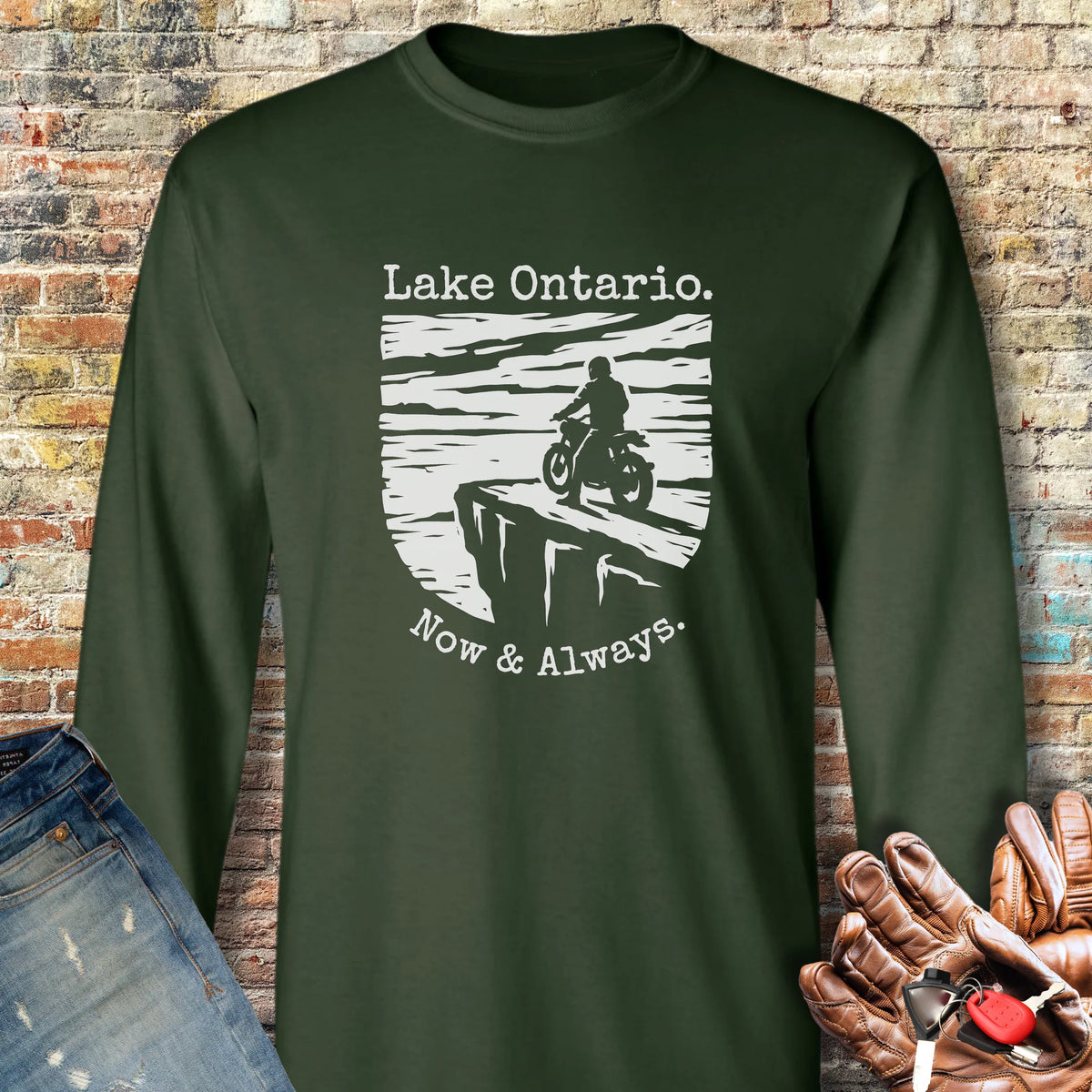 Now & Always Long Sleeve T-Shirt - Forest Green