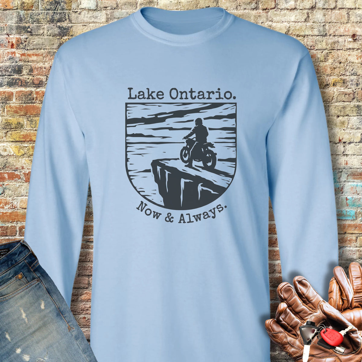 Now & Always Long Sleeve T-Shirt - Light Blue