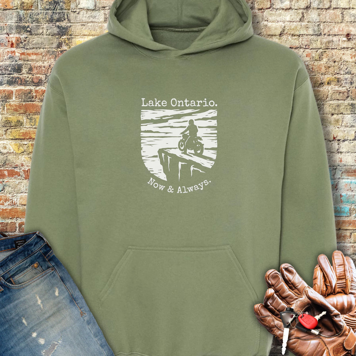 Now & Always Hoodie - Military Green