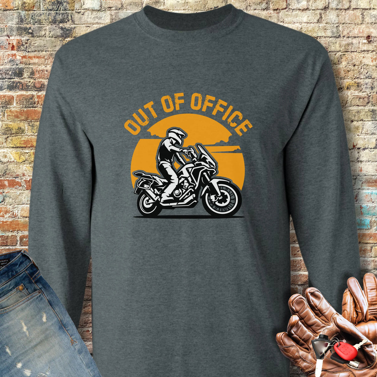 OOO ADV Long Sleeve T-Shirt - Dark Heather