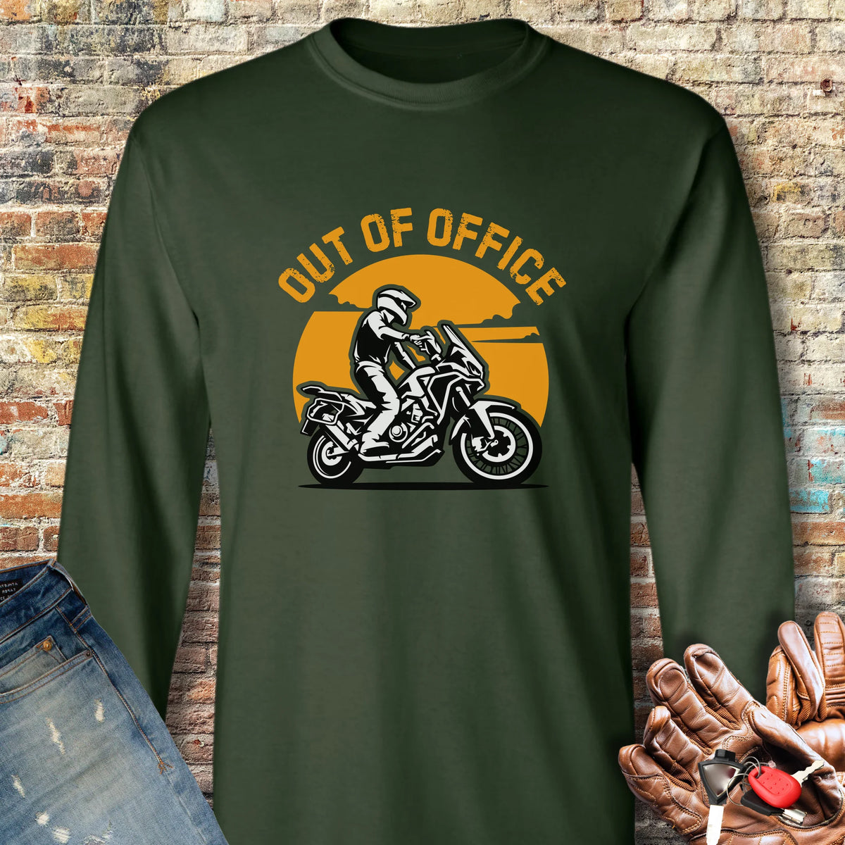 OOO ADV Long Sleeve T-Shirt - Forest Green