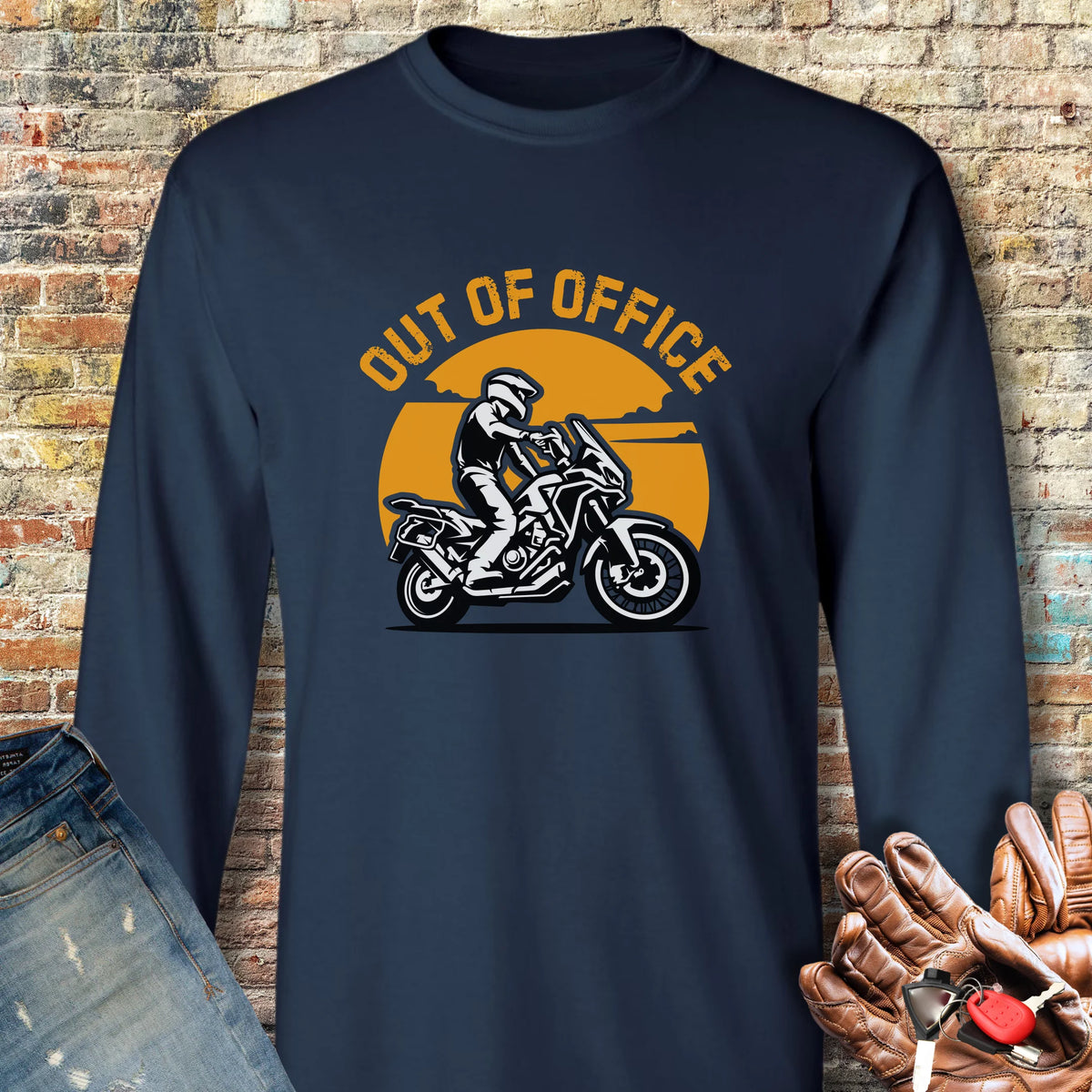 OOO ADV Long Sleeve T-Shirt - Navy