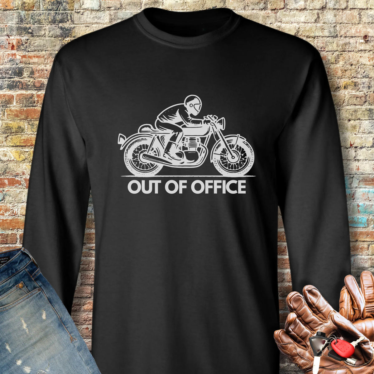 OOO Classic Long Sleeve T-Shirt - Black