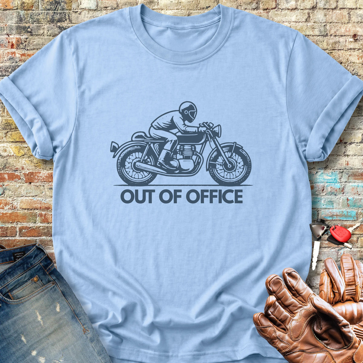 OOO Classic Classic T-Shirt - Light Blue