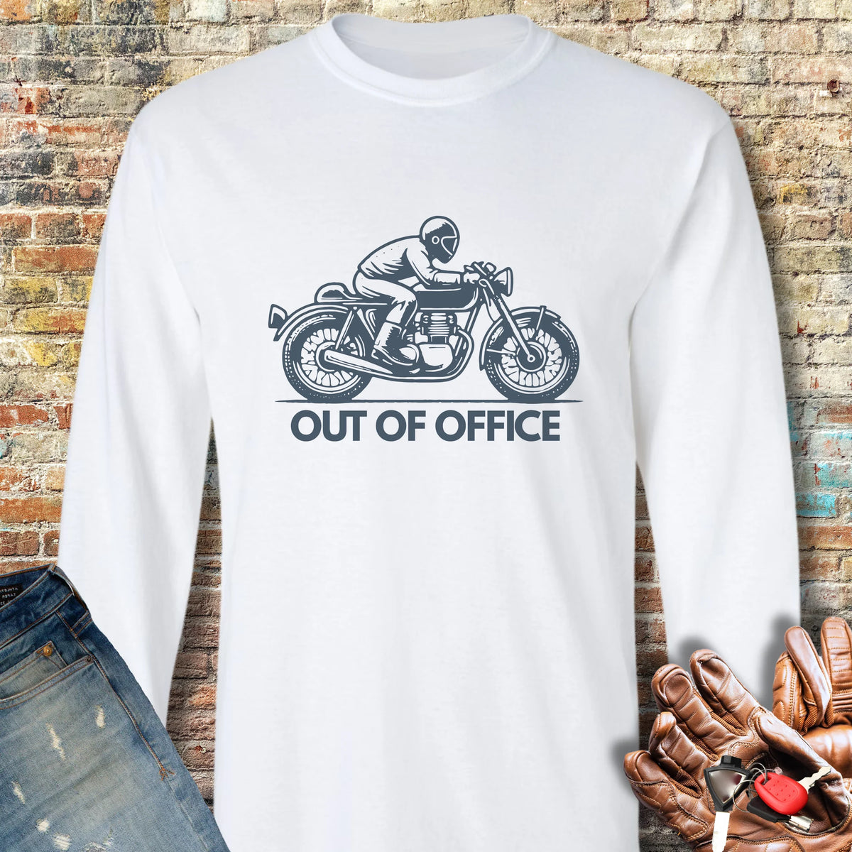 OOO Classic Long Sleeve T-Shirt - White