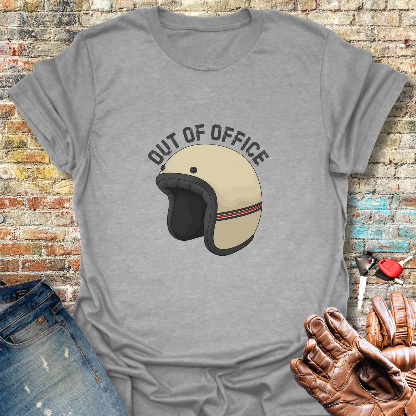 OOO Helmet T-Shirt - Sport Grey