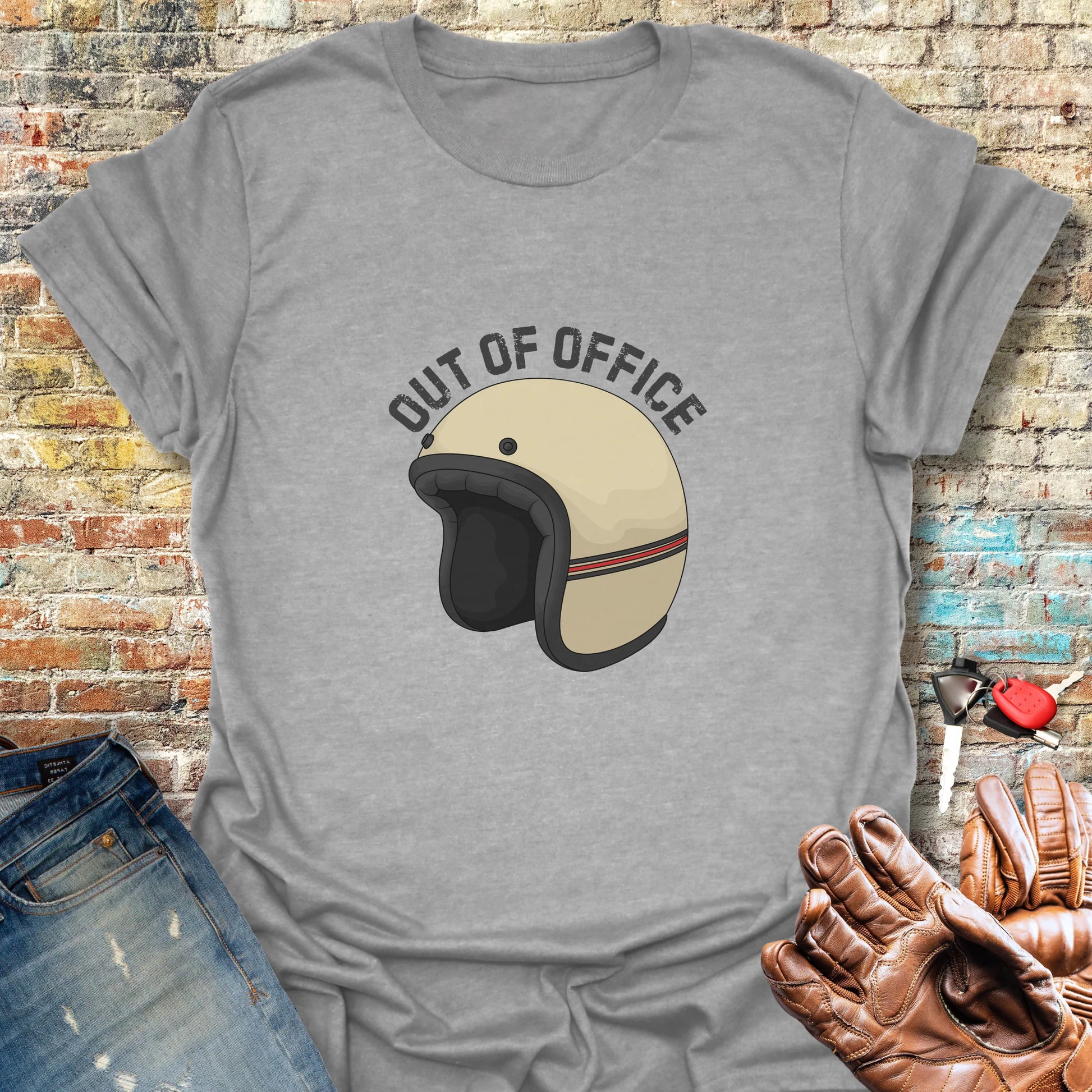 OOO Helmet T-Shirt - Sport Grey