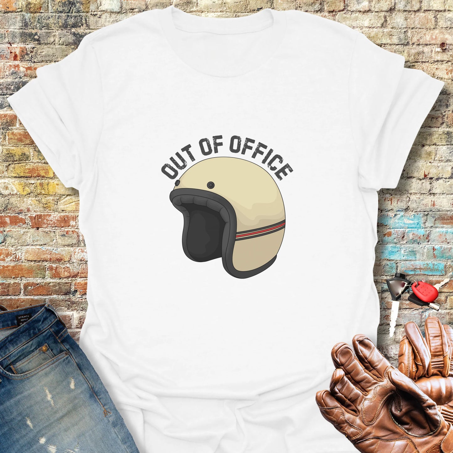 OOO Helmet T-Shirt - White
