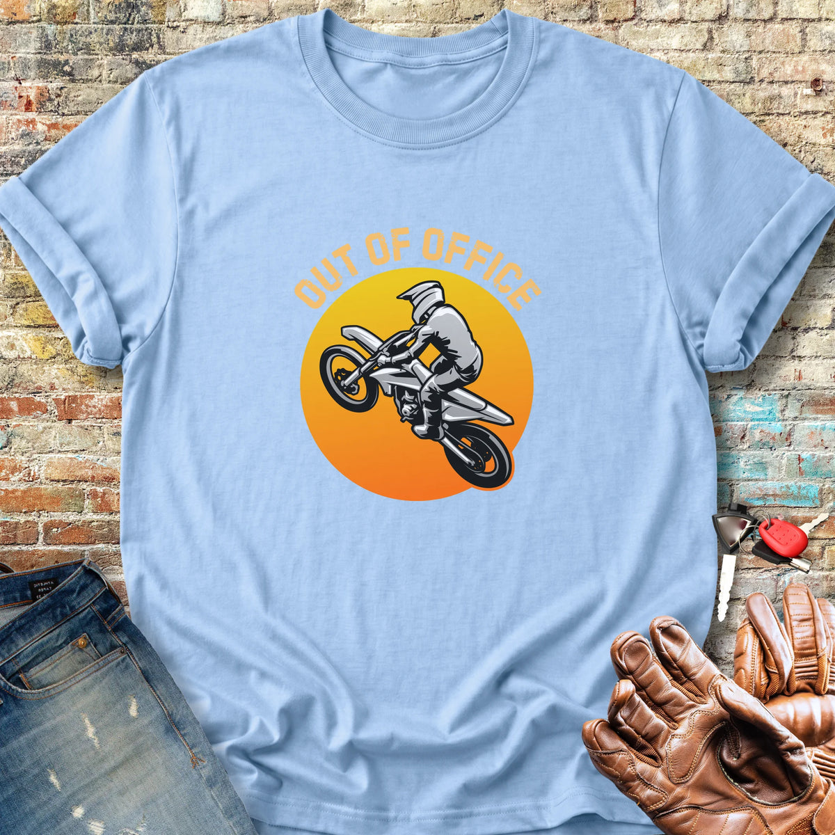 OOO MotoX Classic T-Shirt - Light Blue
