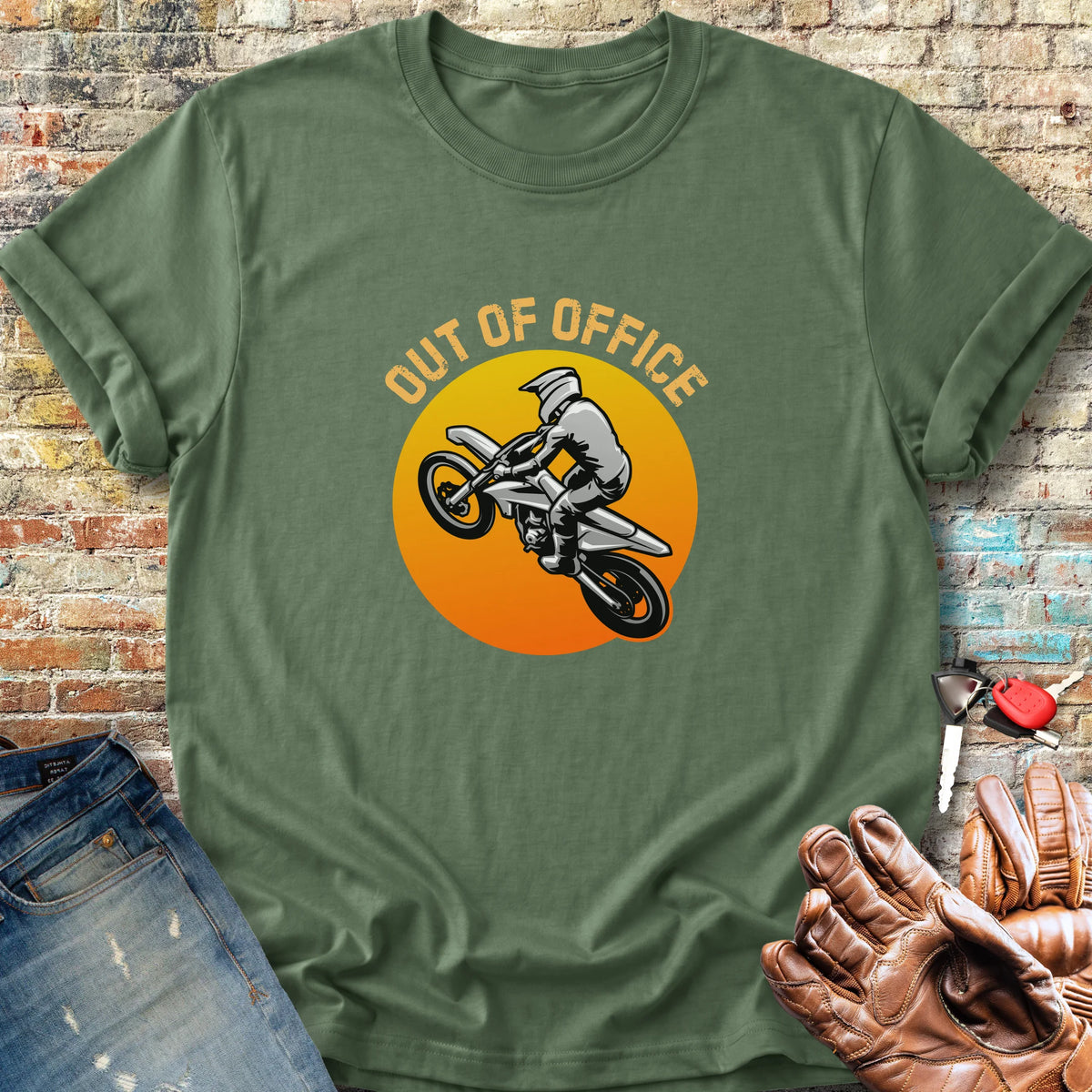 OOO MotoX Classic T-Shirt - Military Green