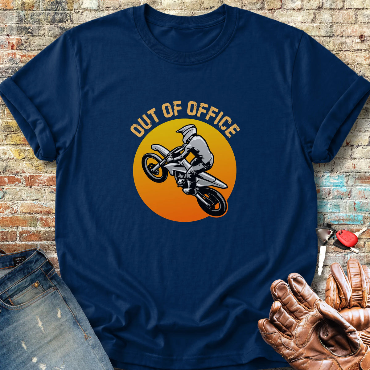OOO MotoX Classic T-Shirt - Navy