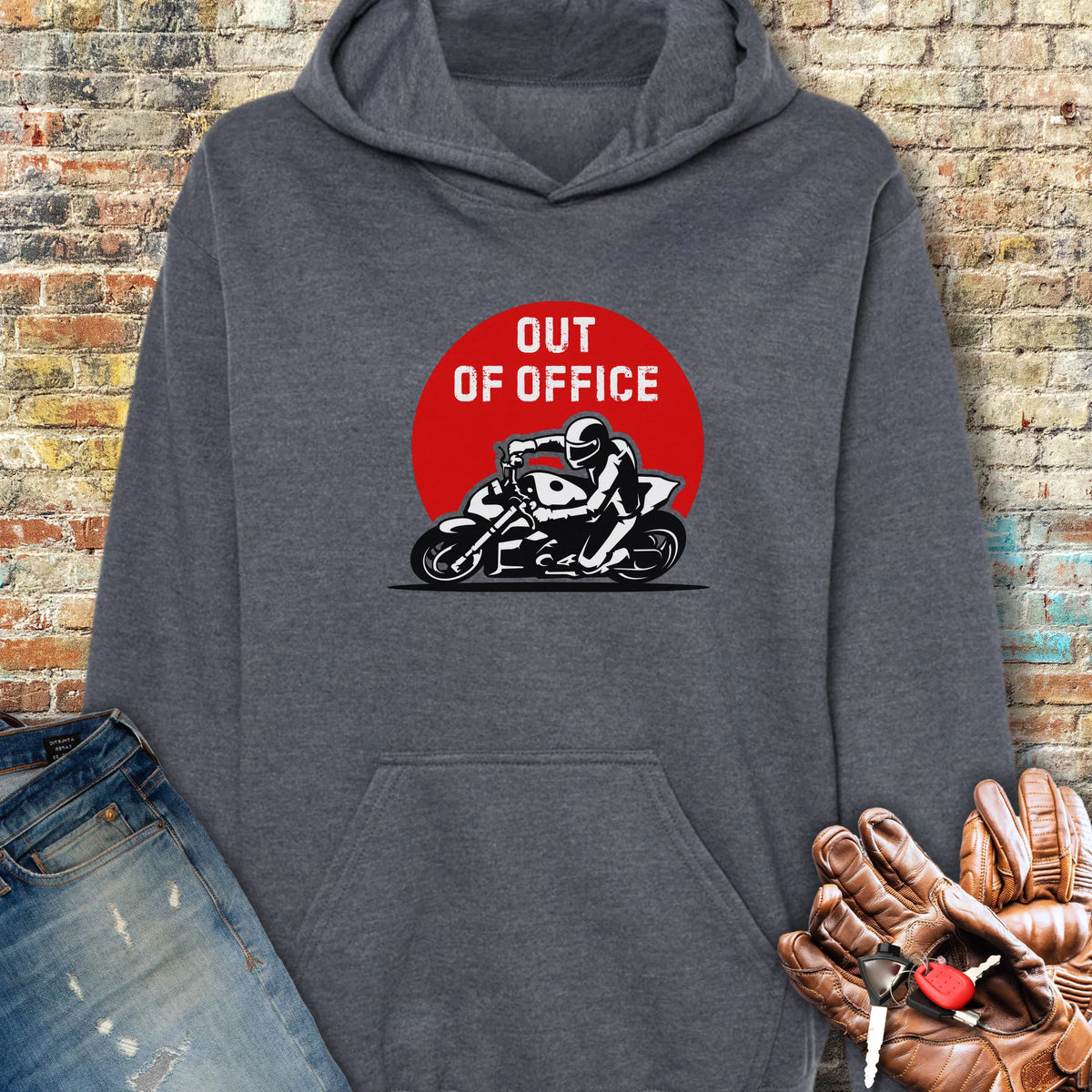 OOO Streetfighter Hoodie - Dark Heather