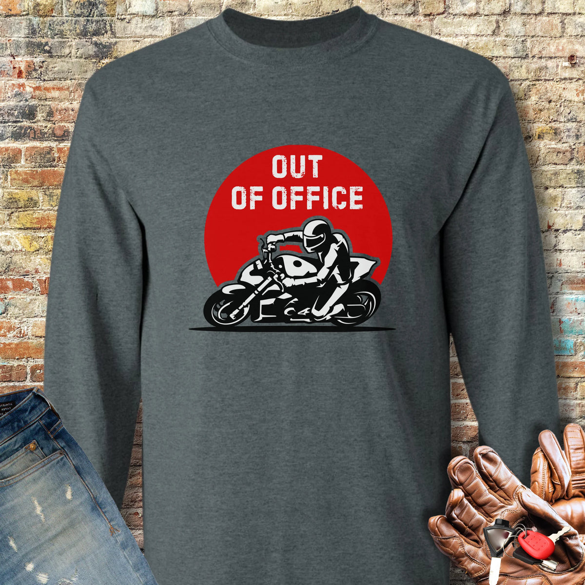 OOO Streetfighter Long Sleeve T-Shirt - Dark Heather