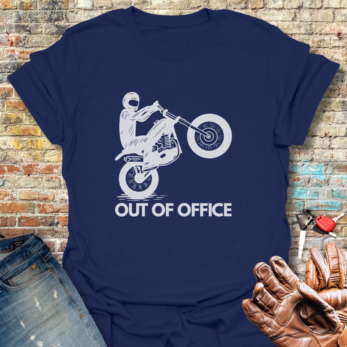 OOO Wheelie T-Shirt - Navy
