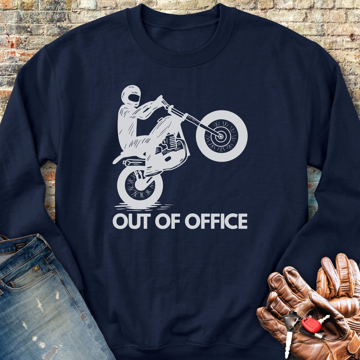 OOO Wheelie Sweatshirt - Navy