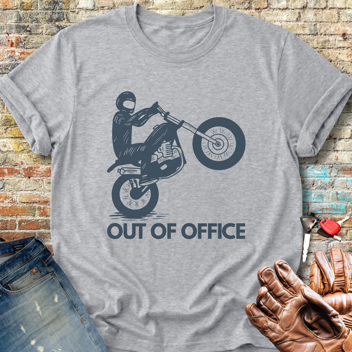 OOO Wheelie Classic T-Shirt - Sport Grey