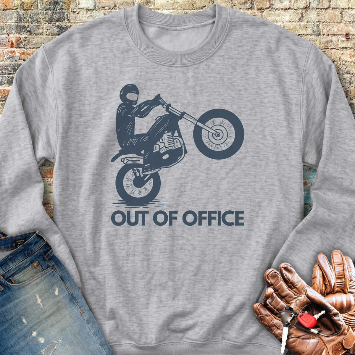 OOO Wheelie Sweatshirt - Sport Grey