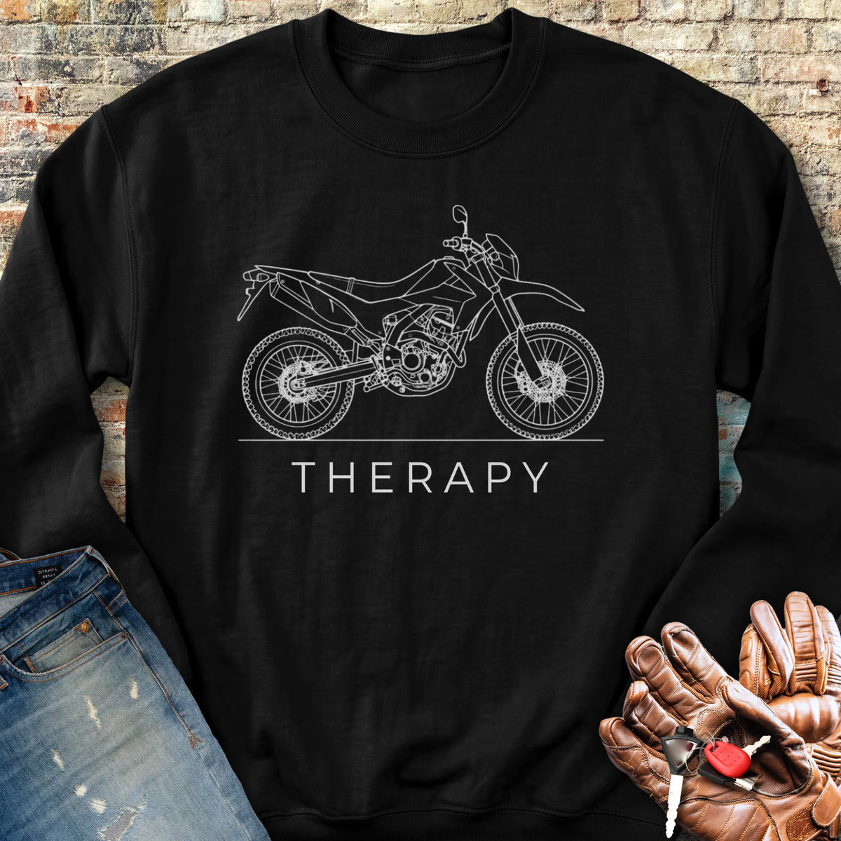 Off-Road Therapy Sweatshirt - Black
