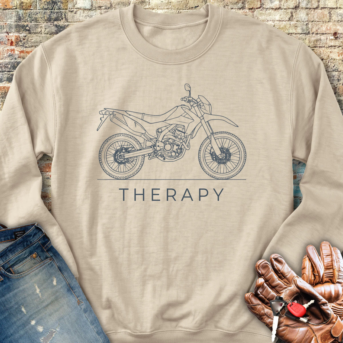 Off-Road Therapy Sweatshirt - Sand