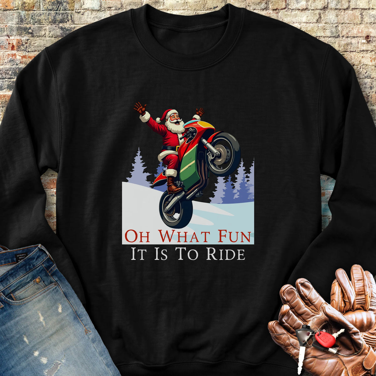 Oh What Fun Sweatshirt - Black