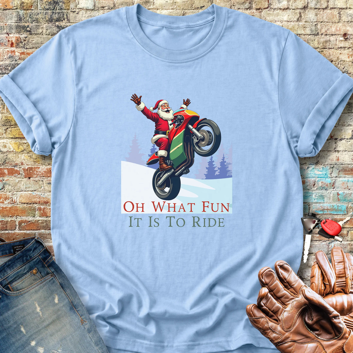 Oh What Fun Classic T-Shirt - Light Blue