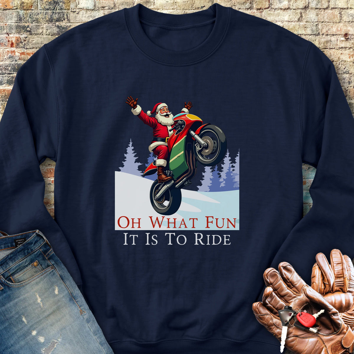 Oh What Fun Sweatshirt - Navy