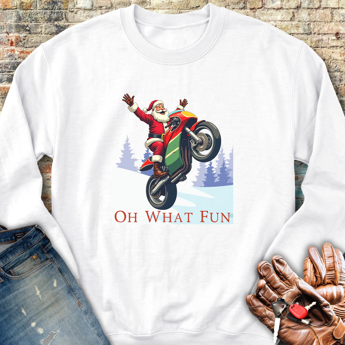 Oh What Fun Sweatshirt - White