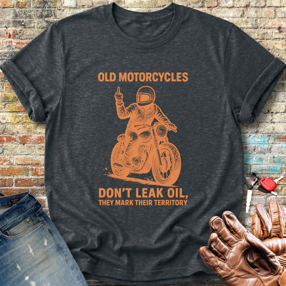 Oil Leak Classic T-Shirt - Dark Heather