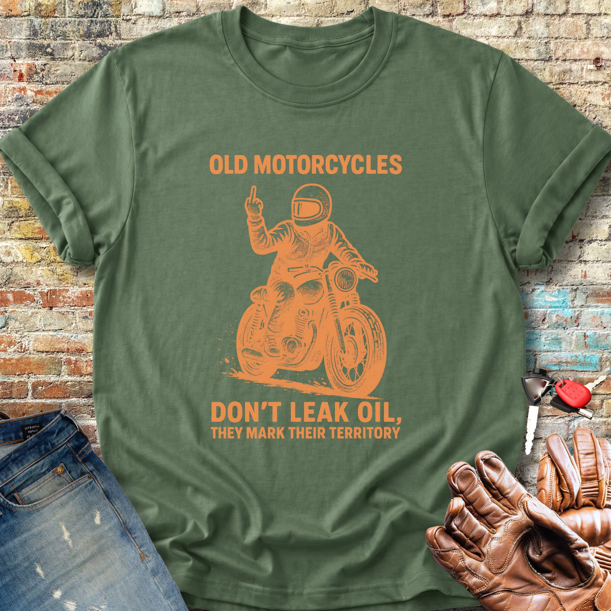 Oil Leak Classic T-Shirt - Military Green