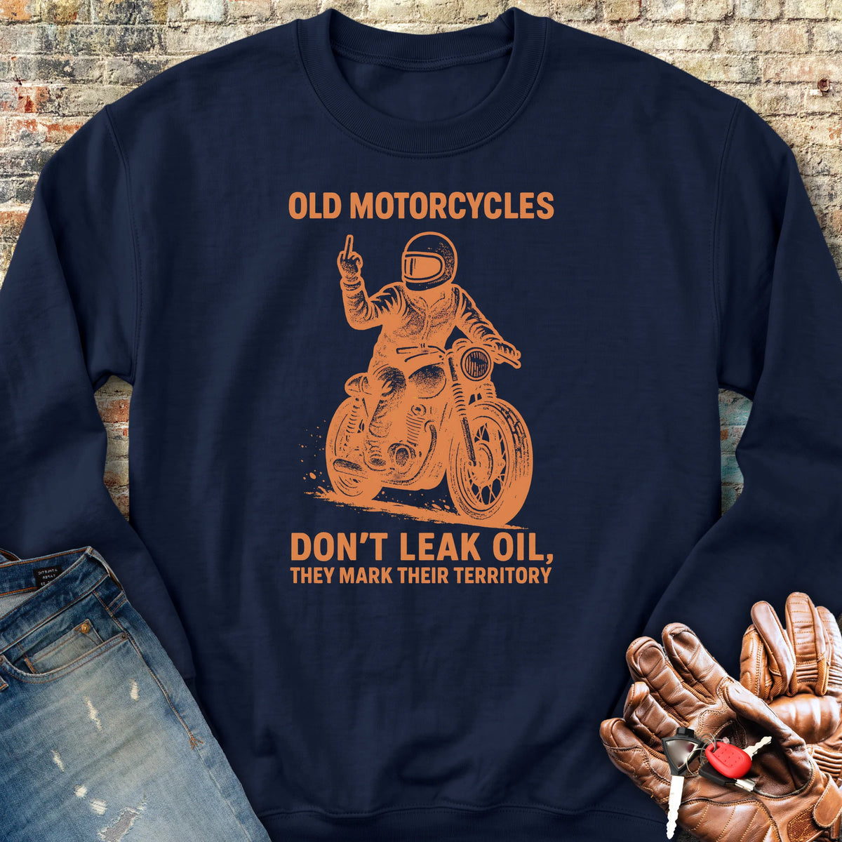 Oil Leak Sweatshirt - Navy