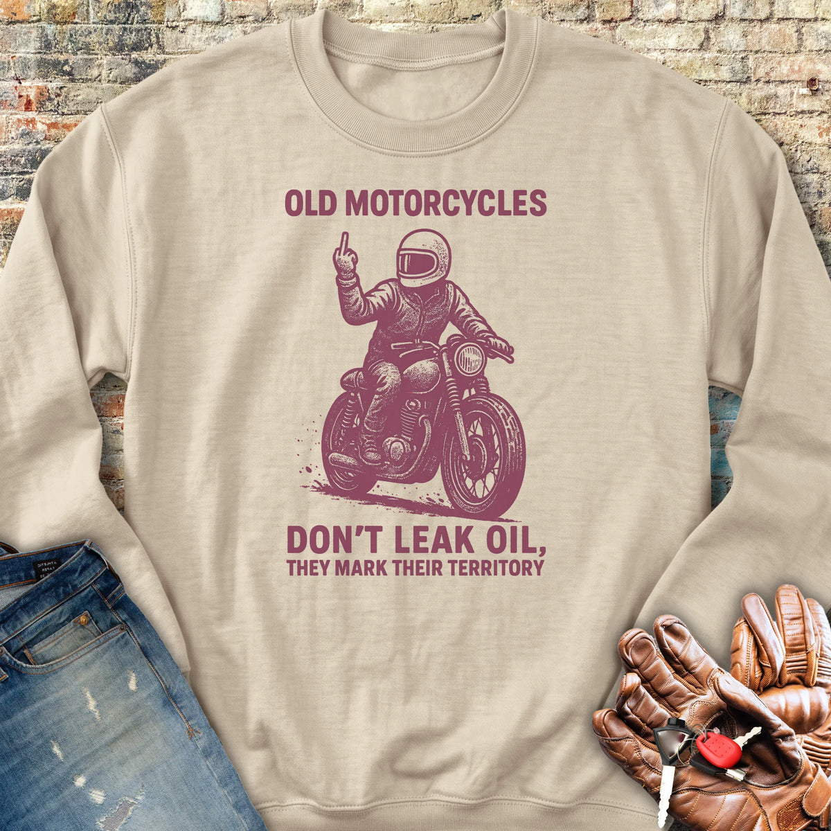 Oil Leak Sweatshirt - Sand