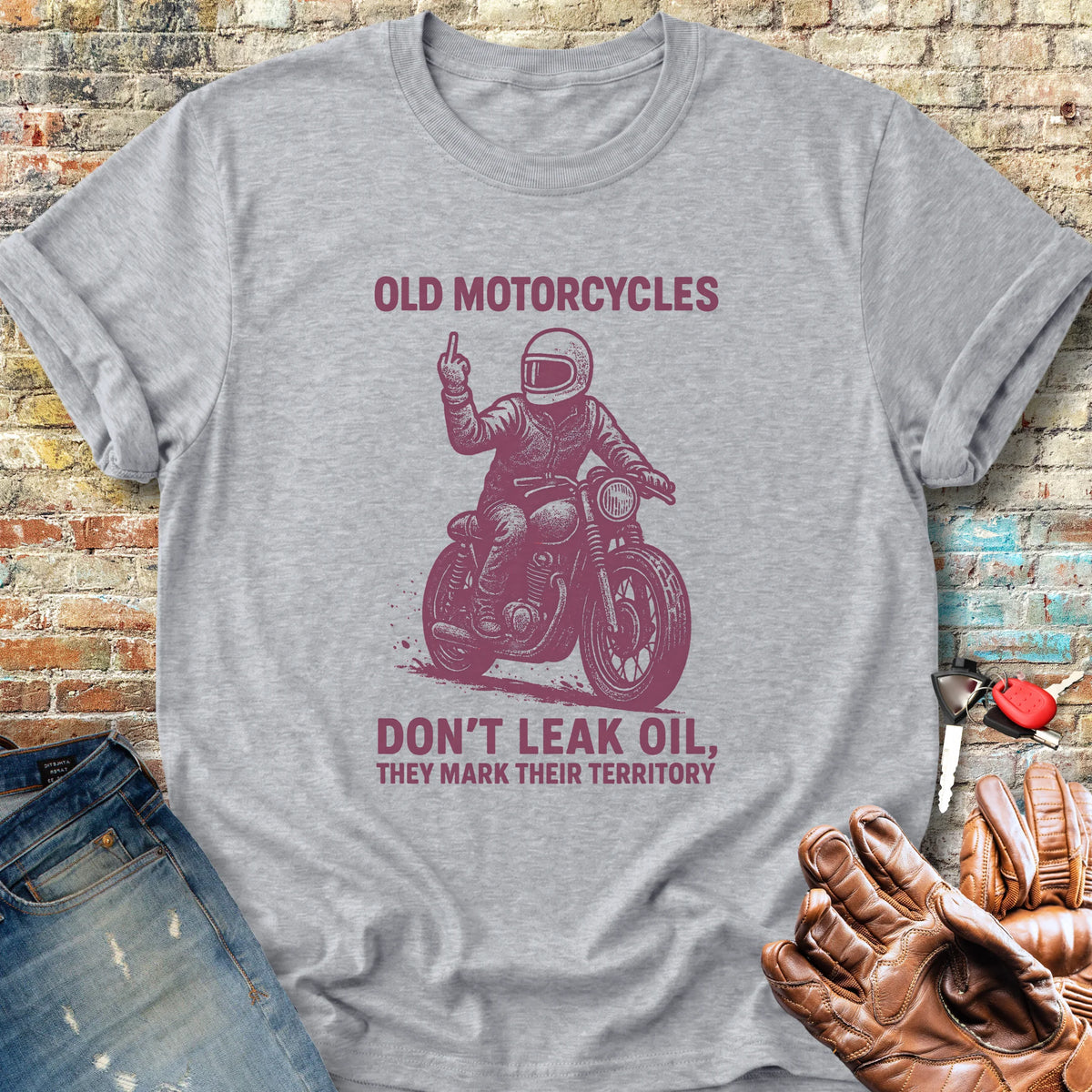Oil Leak Classic T-Shirt - Sport Grey
