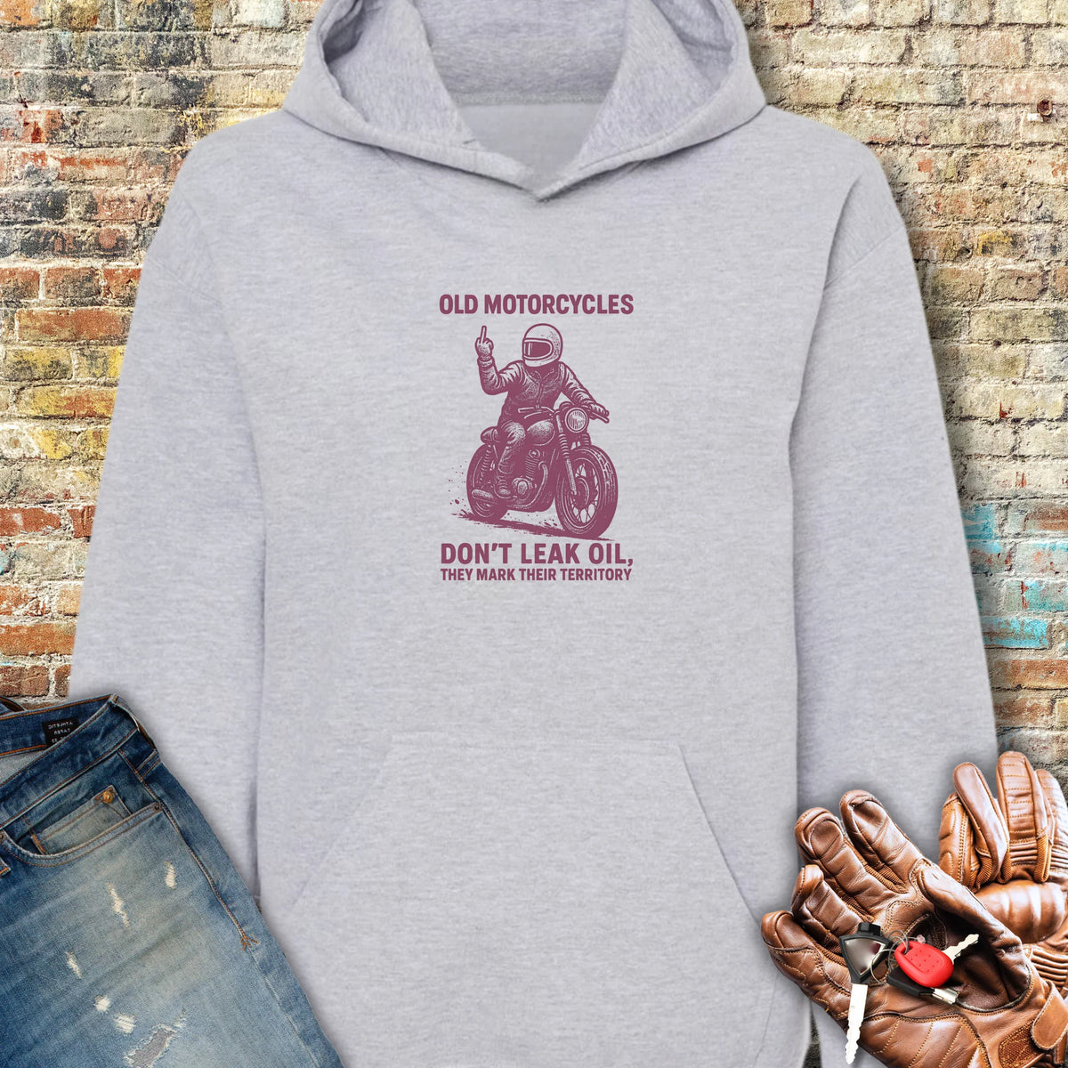 Oil Leak Hoodie - Sport Grey