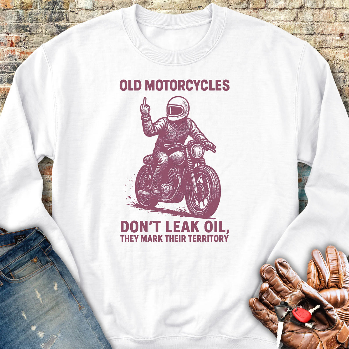 Oil Leak Sweatshirt - White