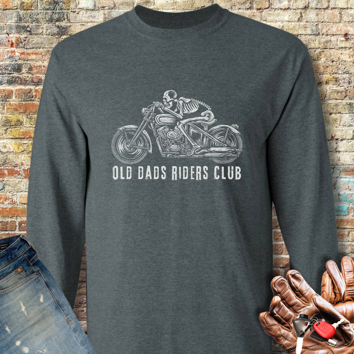Old Dads Long Sleeve T-Shirt - Dark Heather