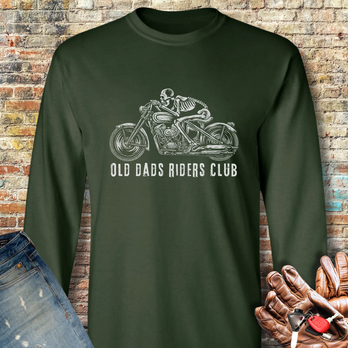 Old Dads Long Sleeve T-Shirt - Forest Green