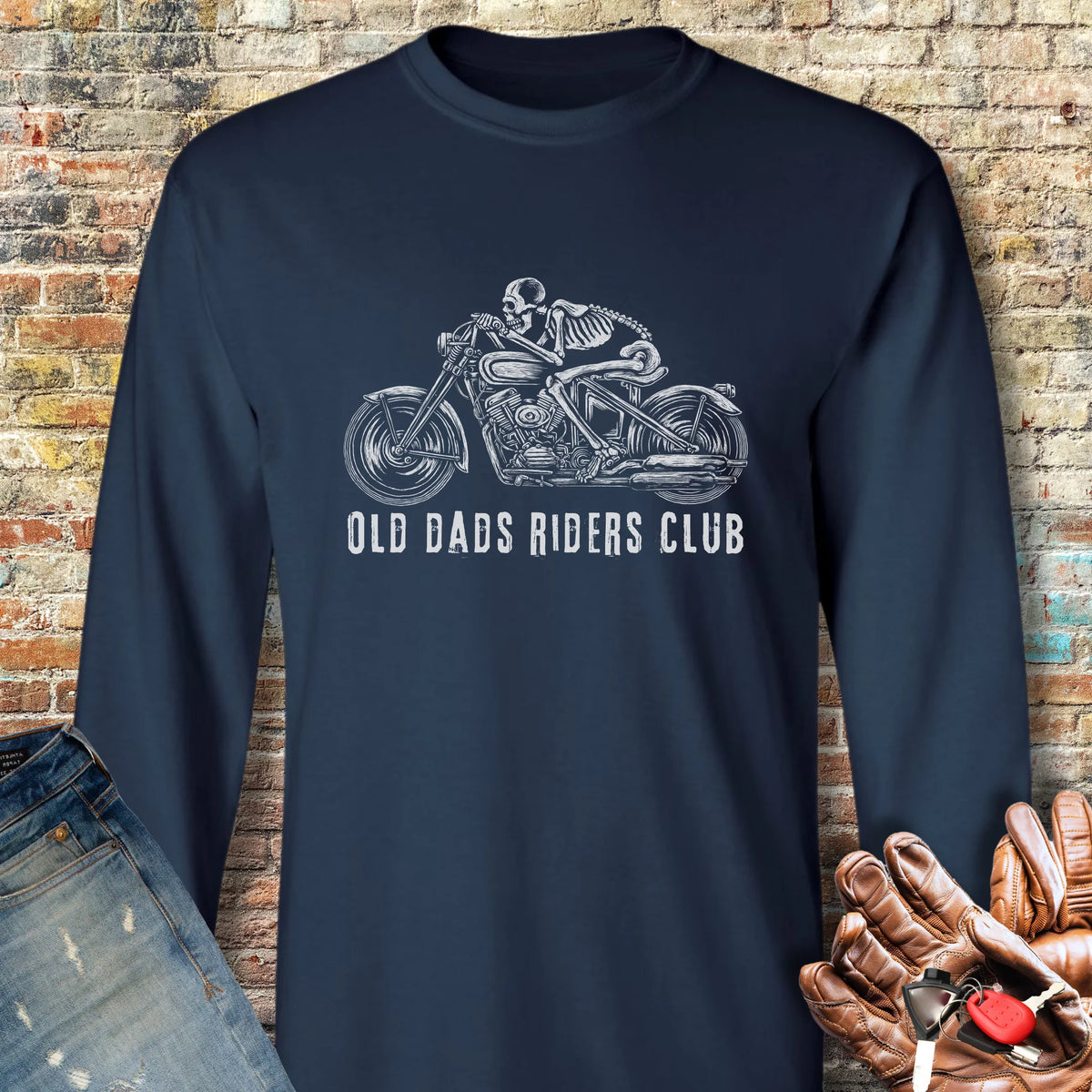 Old Dads Long Sleeve T-Shirt - Navy