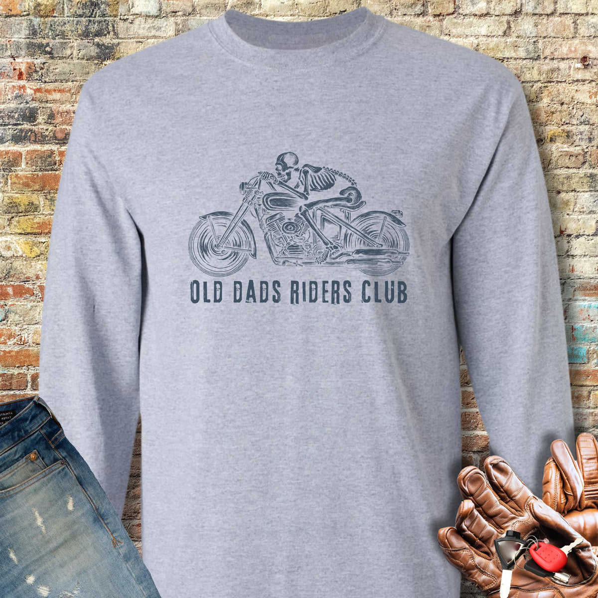 Old Dads Long Sleeve T-Shirt - Sport Grey