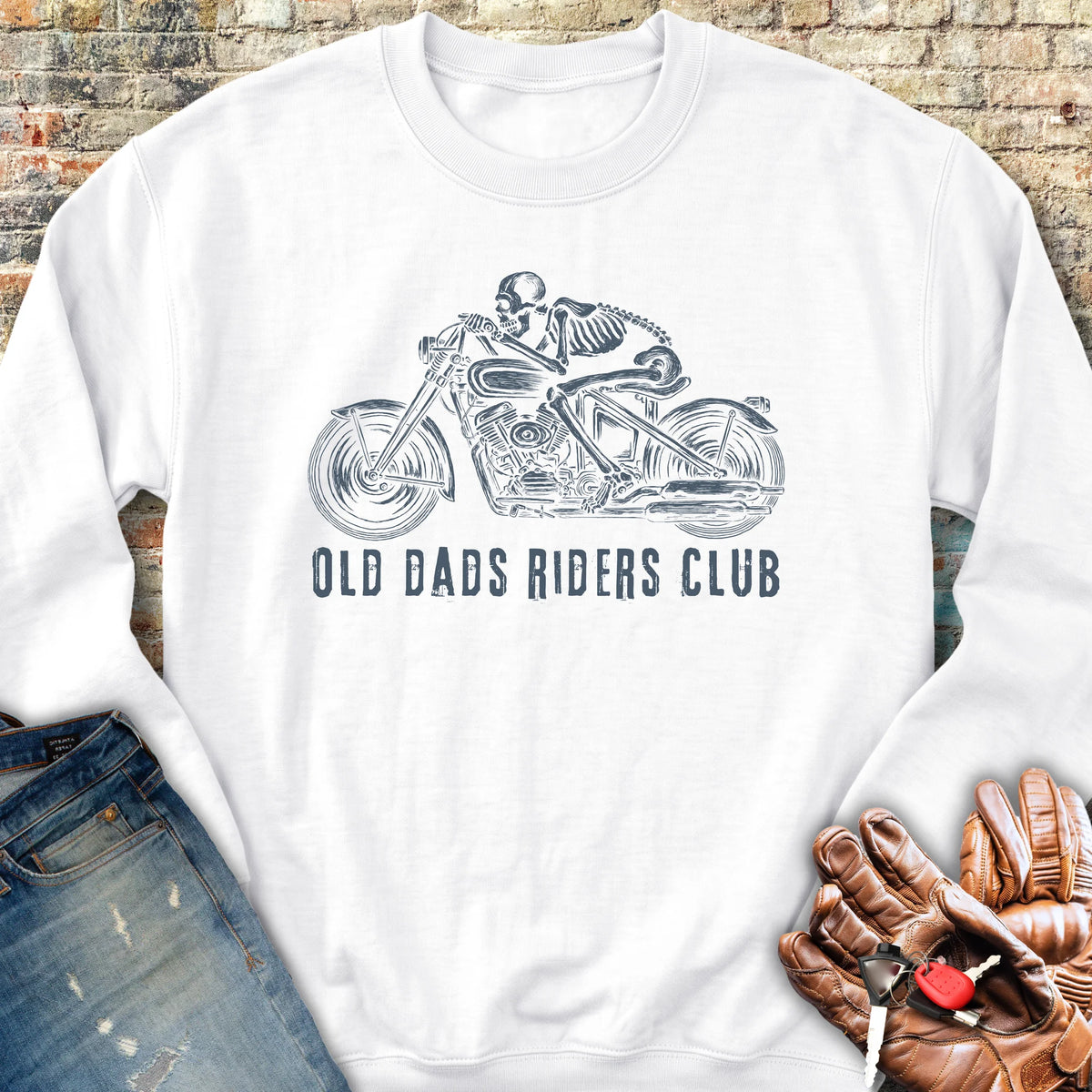 Old Dads Sweatshirt - White