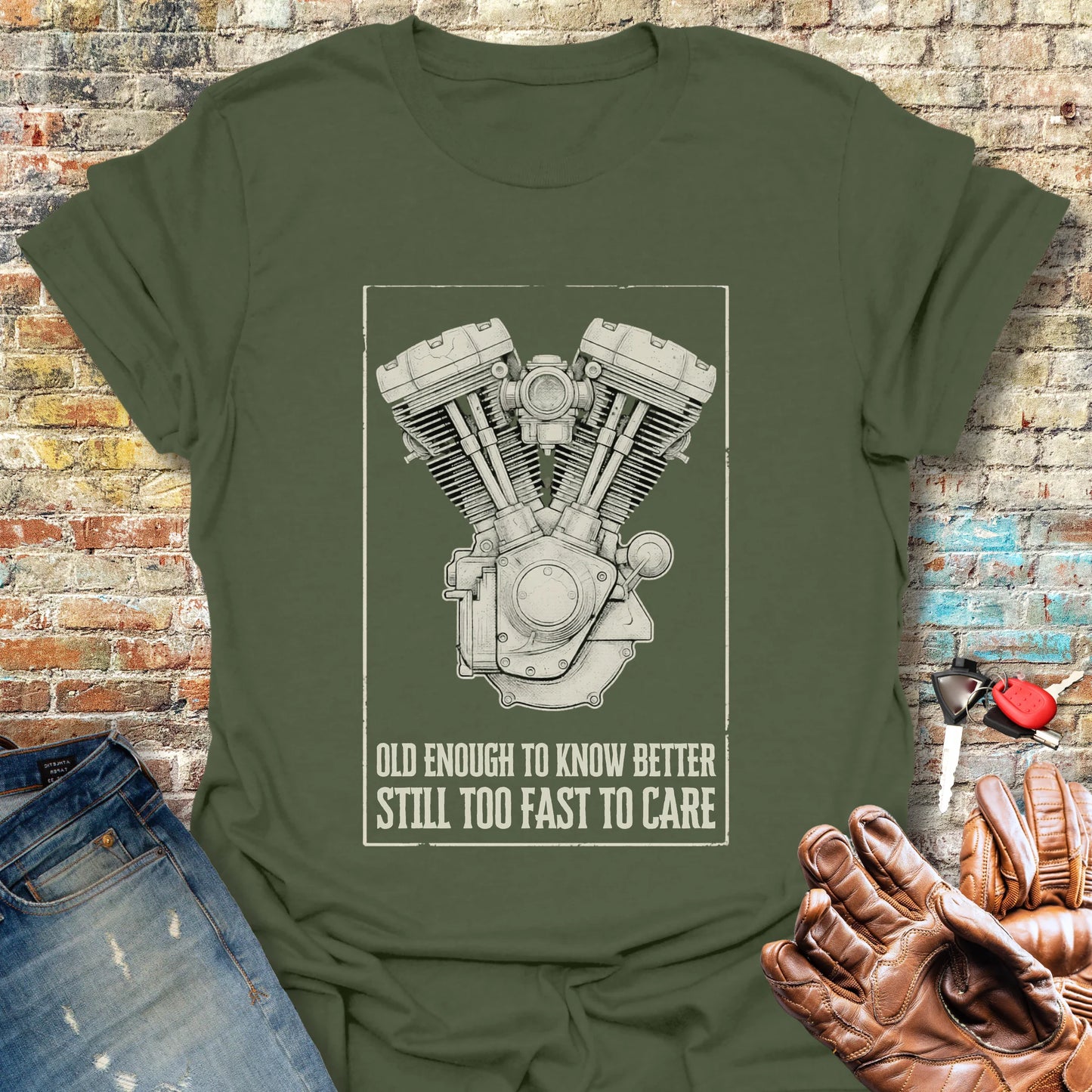 Old Enough T-Shirt - Military Green