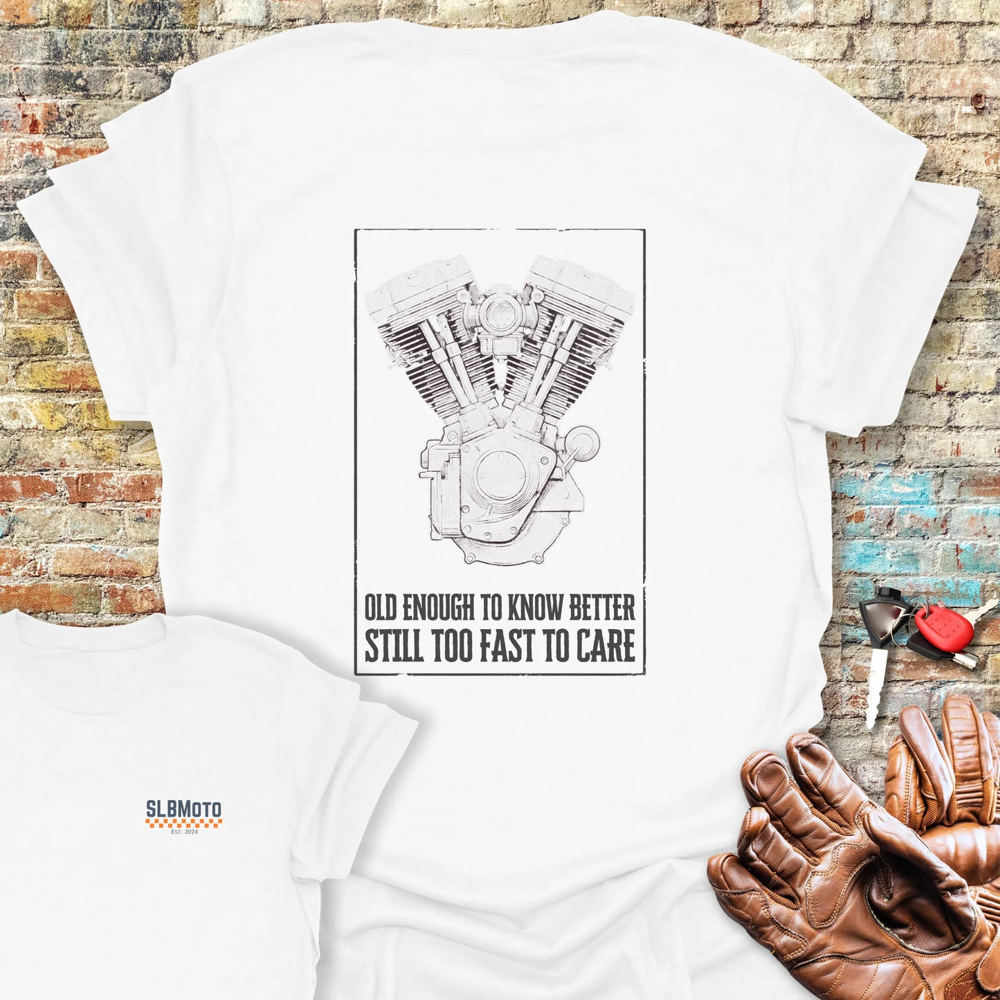 Old Enough Back Print T-Shirt - White