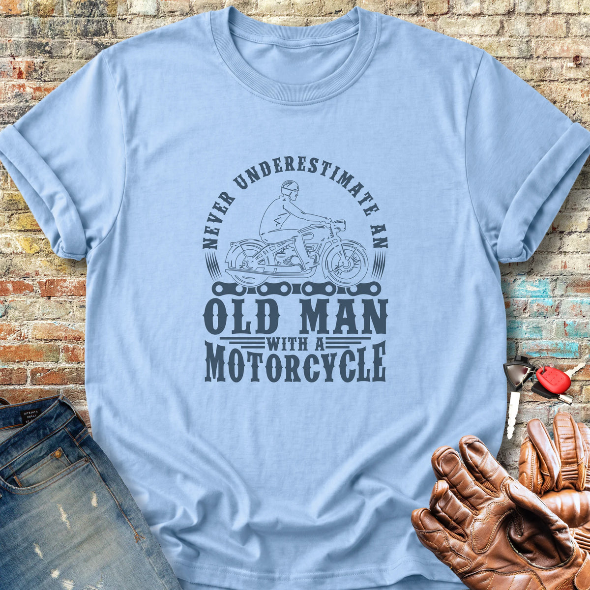 Old Man Classic T-Shirt - Light Blue