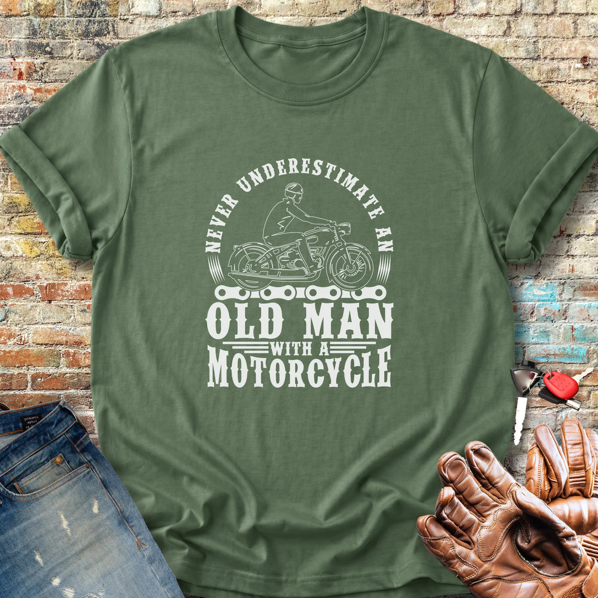 Old Man Classic T-Shirt - Military Green