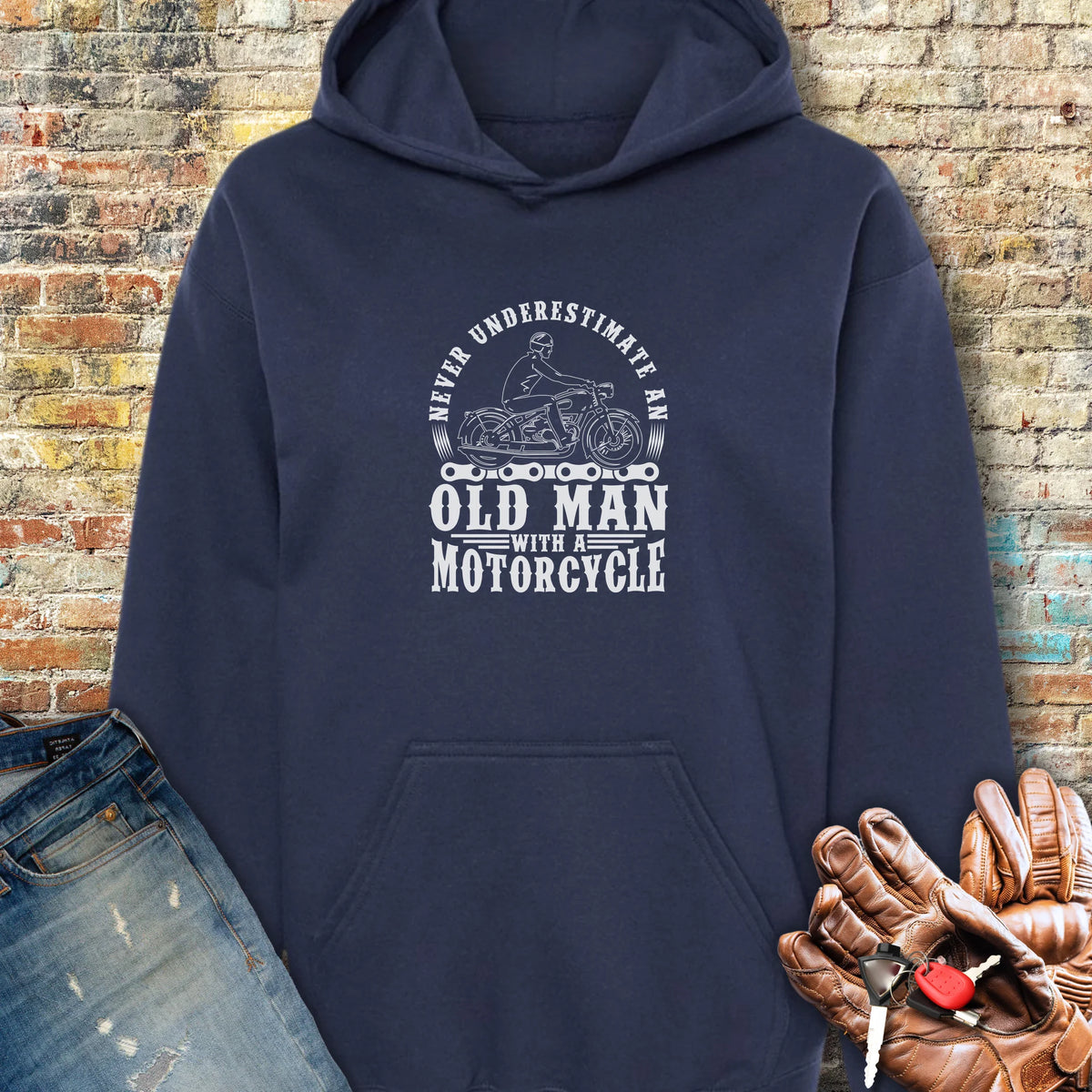 Old Man Hoodie - Navy